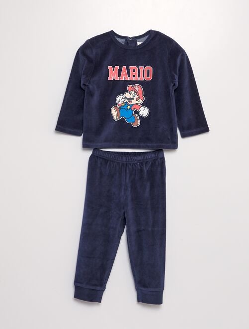 Conjunto de pijama de terciopelo 'Mario' - 2 piezas - Kiabi