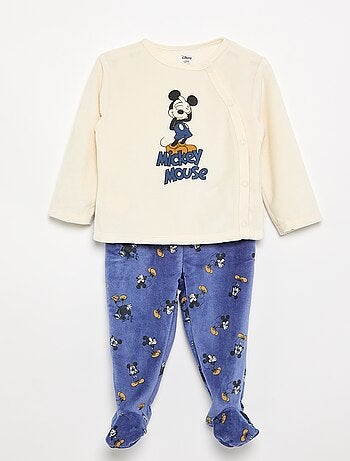 Conjunto de pijama de terciopelo 'Mickey Mouse' - 2 piezas