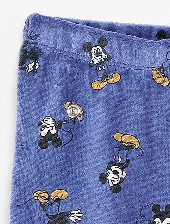 Conjunto de pijama de terciopelo 'Mickey Mouse' - 2 piezas