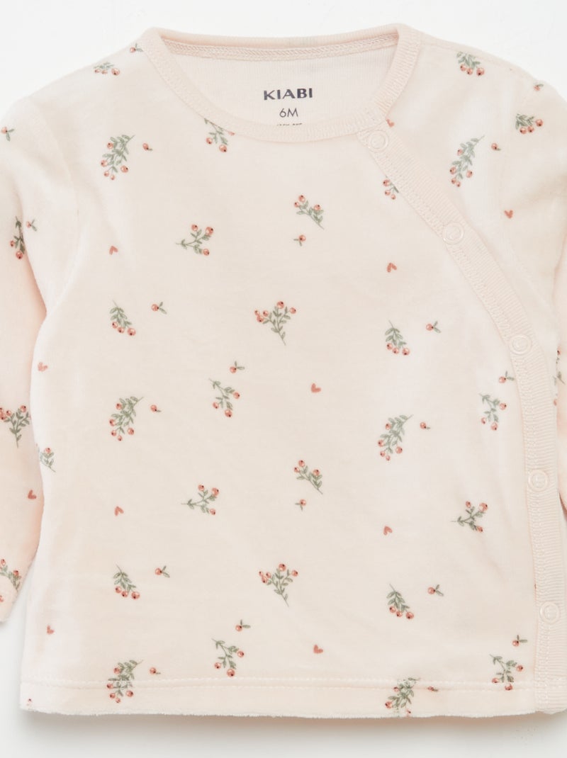 Conjunto de pijama de terciopelo ROSA - Kiabi