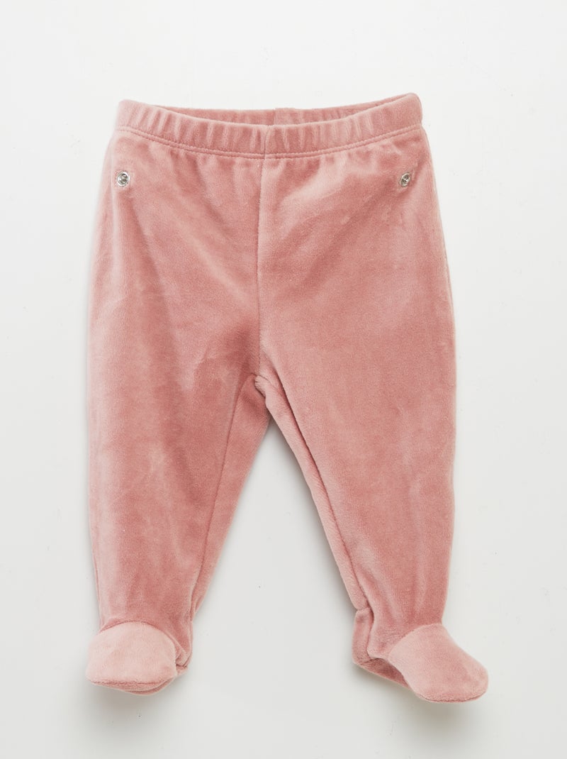 Conjunto de pijama de terciopelo ROSA - Kiabi