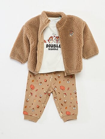 Conjunto de pijama 'Disney' 'Stitch' chaqueta + camiseta + pantalón de chándal