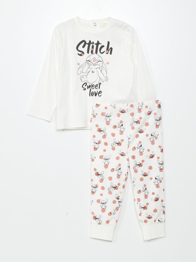 Conjunto de pijama 'Disney' con camiseta + pantalón - 2 piezas Blanco - Kiabi