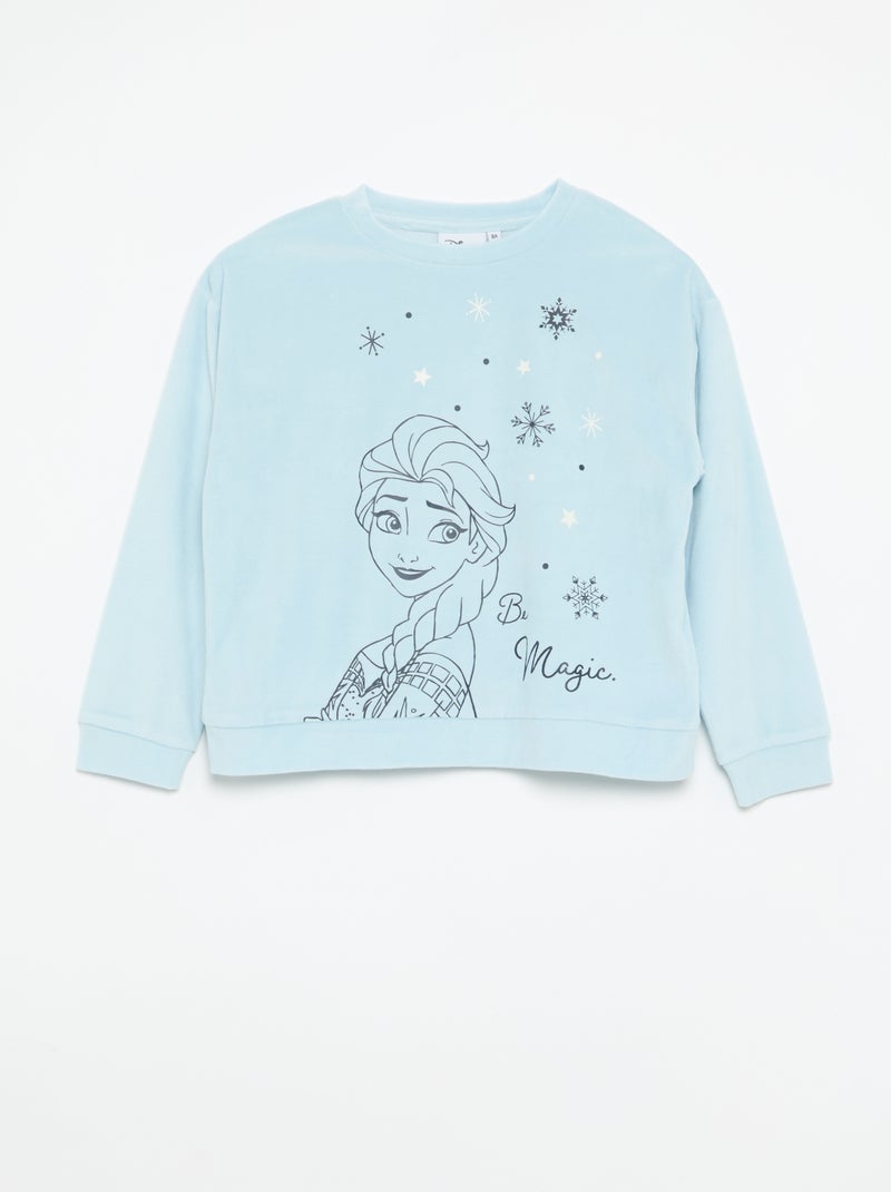 Conjunto de pijama \'Disney\' \'Frozen\' de terciopelo Azul - Kiabi