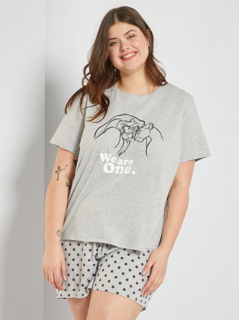 Conjunto de pijama 'Disney' GRIS - Kiabi
