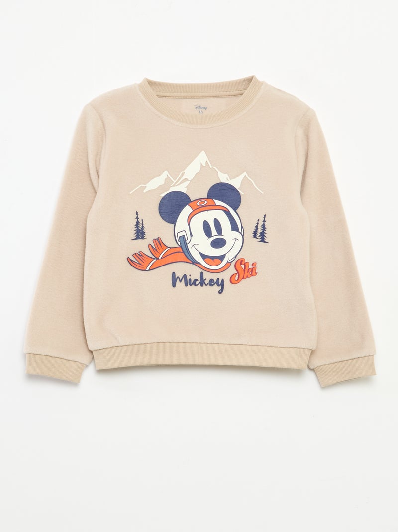 Conjunto de pijama 'Disney' 'Mickey' en polar Beige - Kiabi