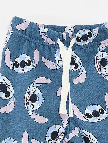 Conjunto de pijama 'Disney' 'Stitch' chaqueta + camiseta + pantalón de chándal