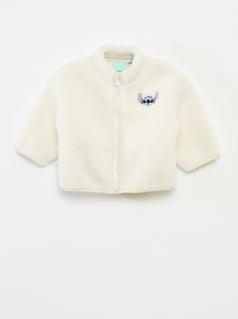 Conjunto de pijama 'Disney' 'Stitch' chaqueta + camiseta + pantalón de chándal Blanco - Kiabi