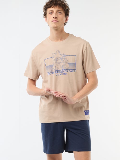 Conjunto de pijama 'Dragon Ball' camiseta + pantalón corto - 2 piezas - Kiabi