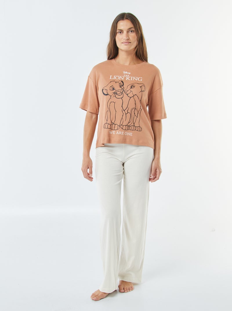 Conjunto de pijama 'El rey león'  - 2 piezas BEIGE - Kiabi