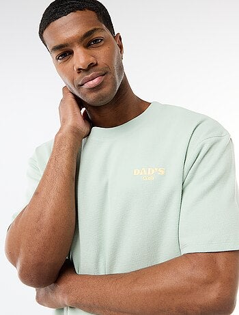 Conjunto de pijama en tejido gofrado