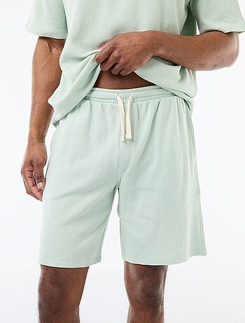 Conjunto de pijama en tejido gofrado