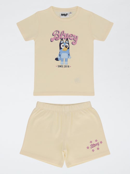 Conjunto de pijama estampado 'Bluey' de algodón - Kiabi Conjunto de pijama estampado 'Bluey' de algodón - Kiabi
