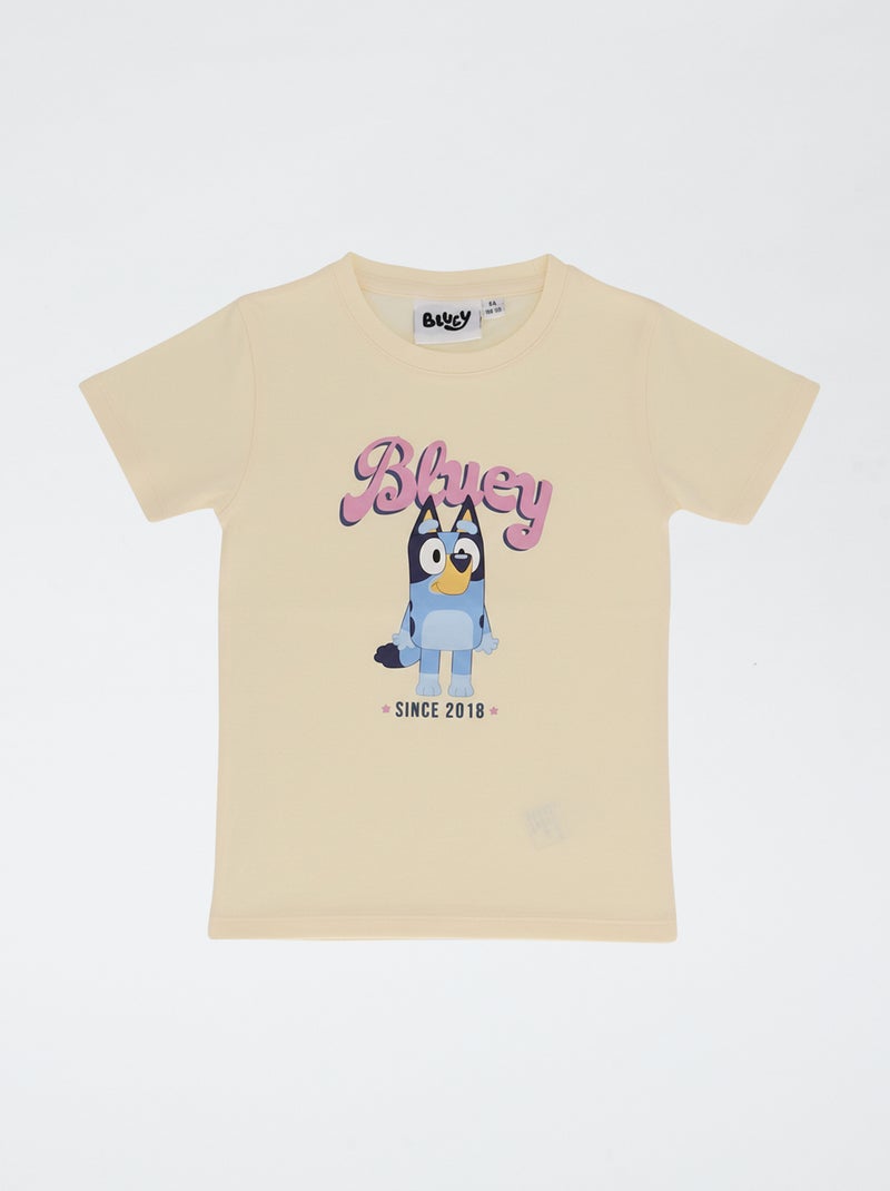 Conjunto de pijama estampado 'Bluey' de algodón Rosa - Kiabi