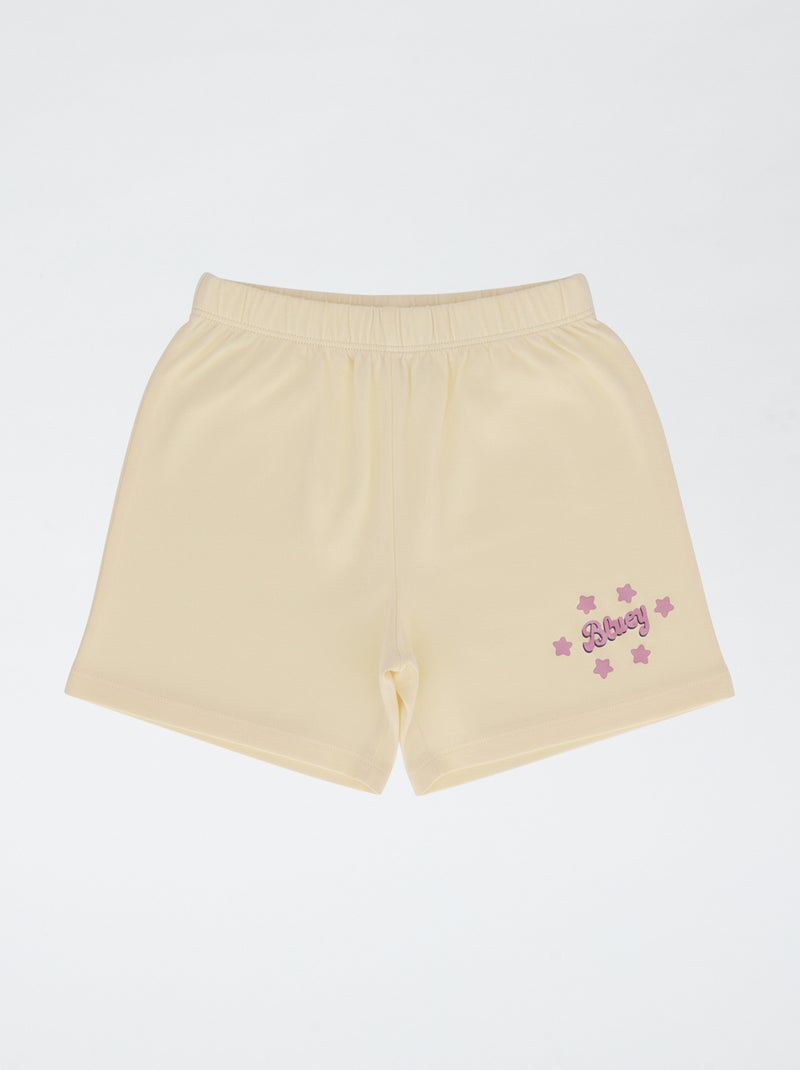 Conjunto de pijama estampado 'Bluey' de algodón Rosa - Kiabi