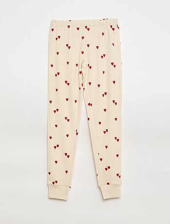 Conjunto de pijama estampado camiseta + pantalón - 2 piezas