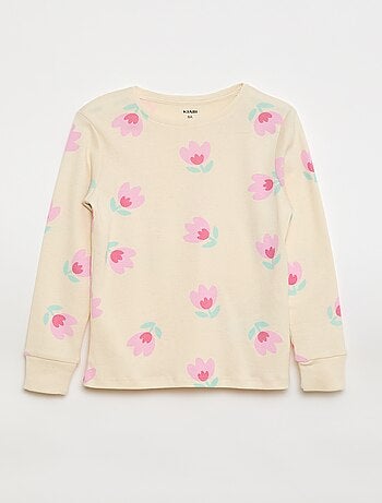 Conjunto de pijama estampado camiseta + pantalón - 2 piezas