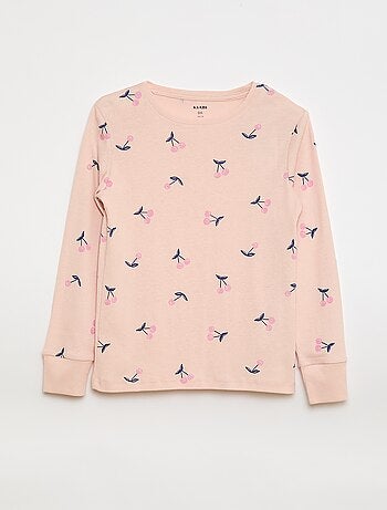 Conjunto de pijama estampado camiseta + pantalón - 2 piezas