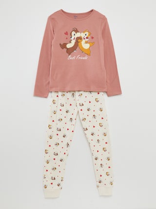 Conjunto de pijama estampado 'Chip y Chop' 'Disney' - 2 piezas