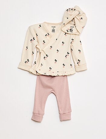 Conjunto de pijama + gorro - 3 piezas - cradle to cradle