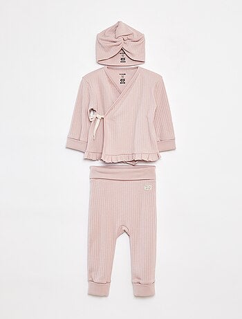 Conjunto de pijama + gorro - 3 piezas - cradle to cradle