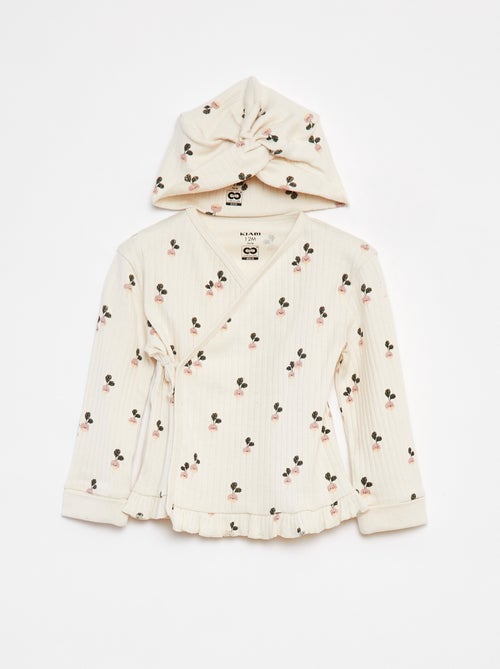 Conjunto de pijama + gorro - 3 piezas - Kiabi