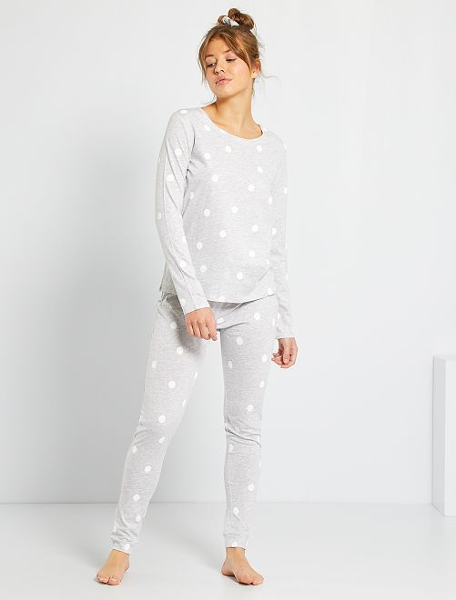 Conjunto de pijama - GRIS - Kiabi - 12.00€