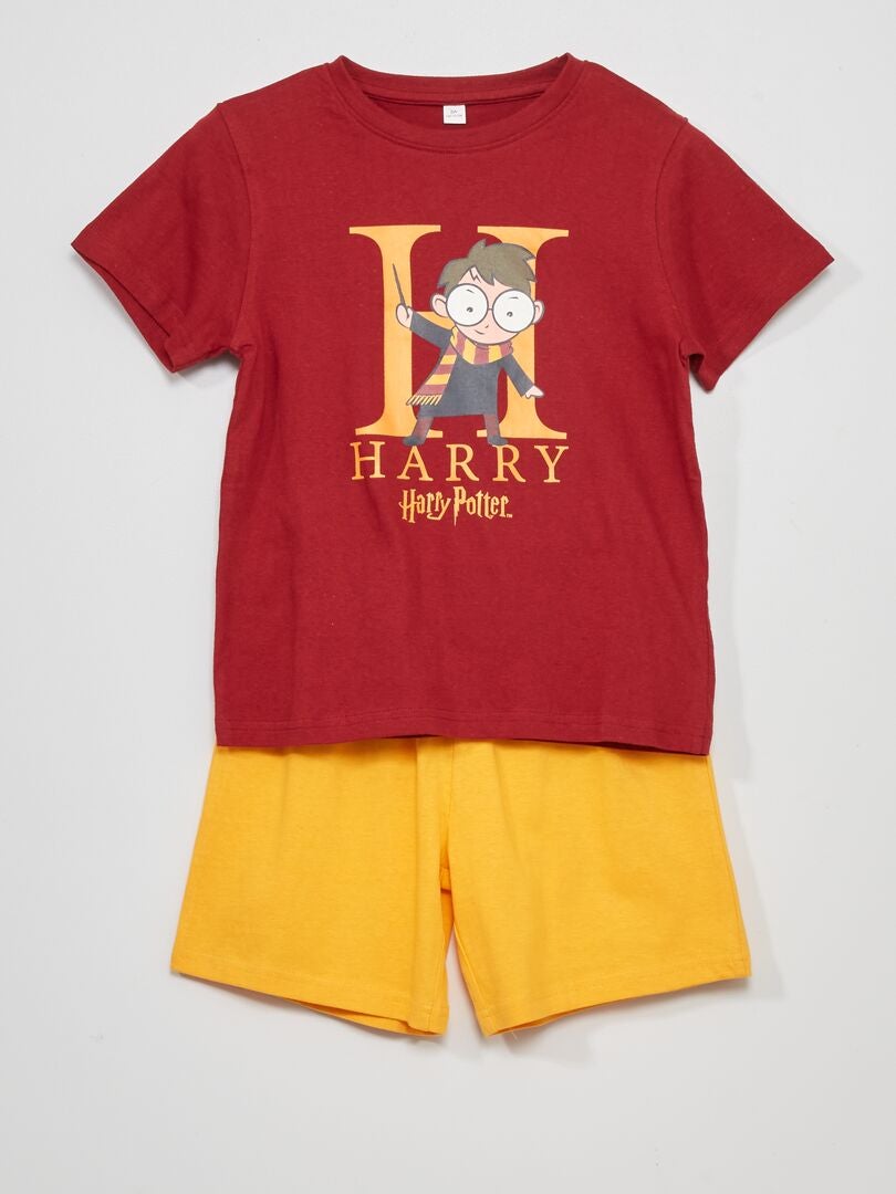 Conjunto de pijama 'Harry Potter' - 2 piezas burdeos - Kiabi
