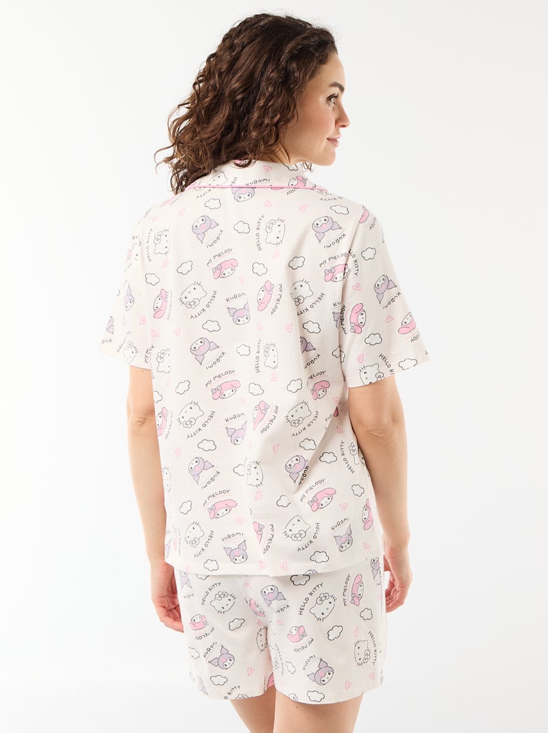 Conjunto de pijama 'Hello Kitty' - 2 piezas Blanco - Kiabi