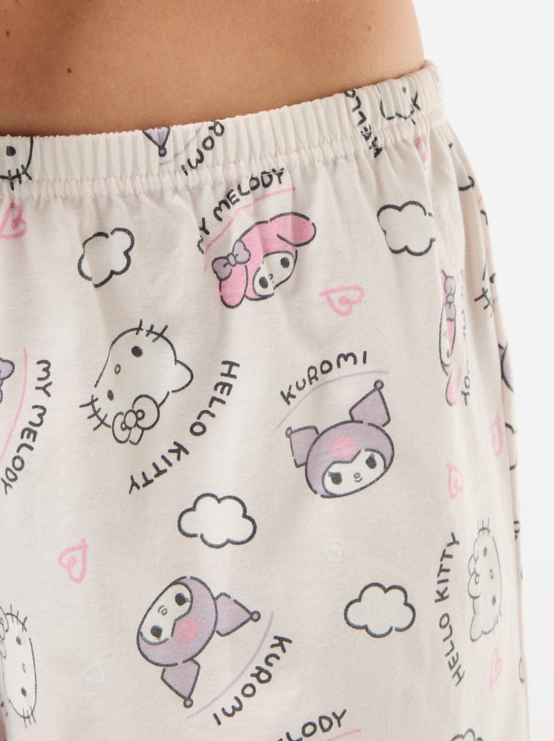 Conjunto de pijama 'Hello Kitty' - 2 piezas Blanco - Kiabi
