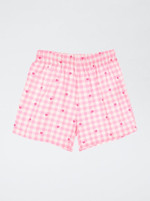 Conjunto de pijama 'Hello Kitty' de algodón - Kiabi Conjunto de pijama 'Hello Kitty' de algodón - Kiabi