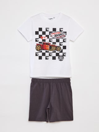 Conjunto de pijama 'Hot Wheels' short + camiseta - 2 piezas