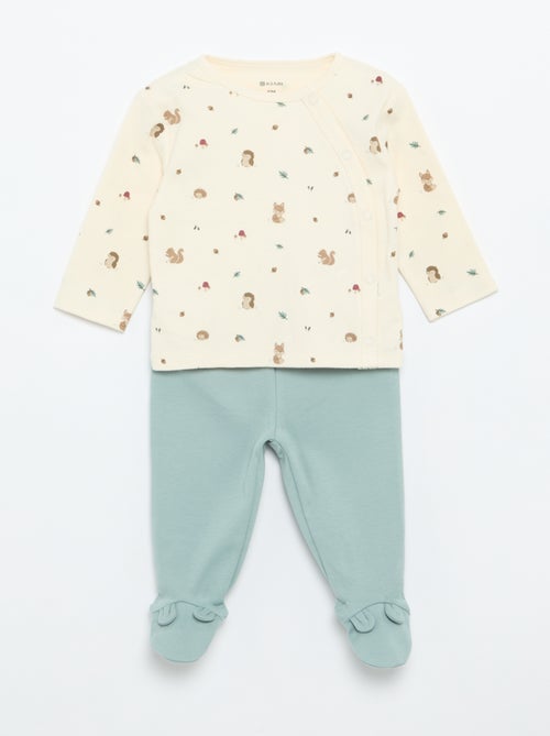 Conjunto de pijama interlock - 2 piezas - Kiabi