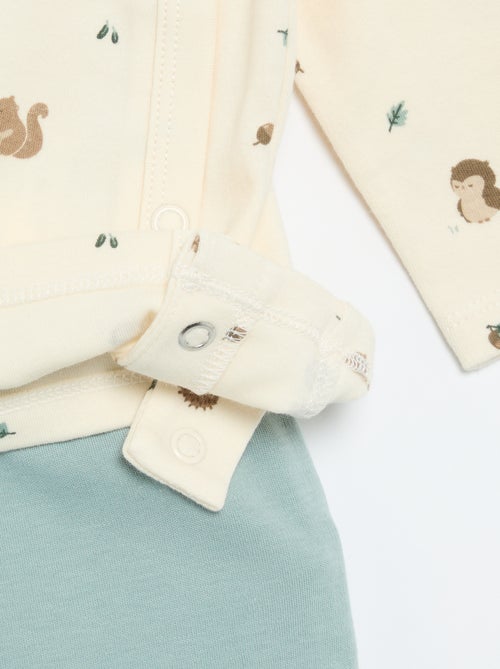 Conjunto de pijama interlock - 2 piezas - Kiabi