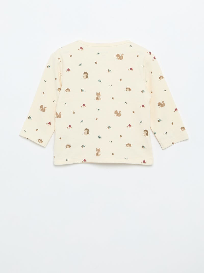 Conjunto de pijama interlock - 2 piezas Azul - Kiabi