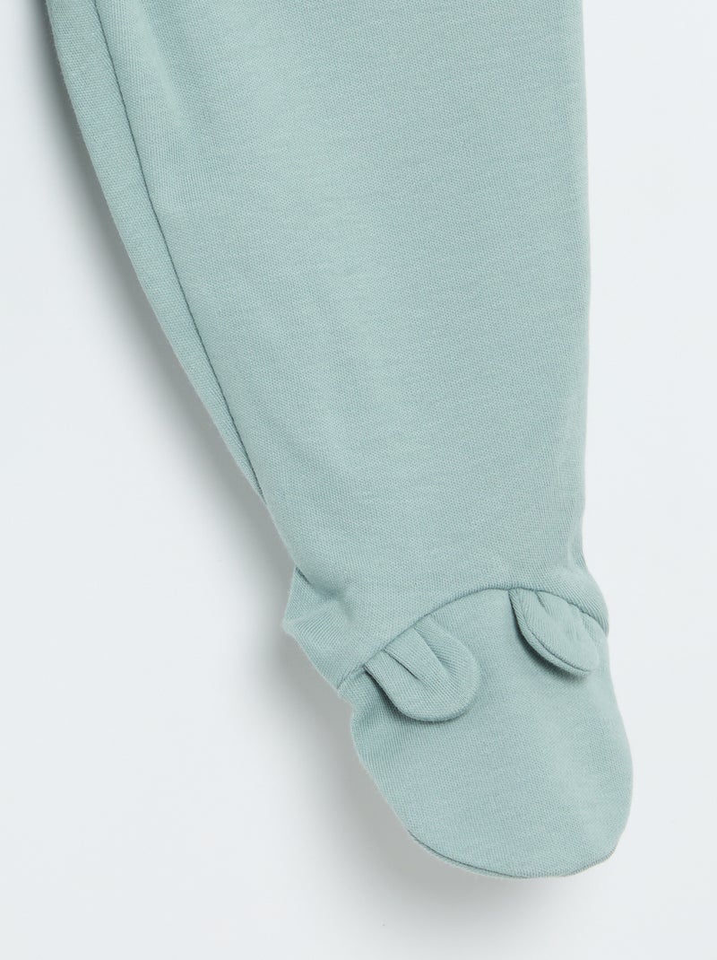 Conjunto de pijama interlock - 2 piezas Azul - Kiabi