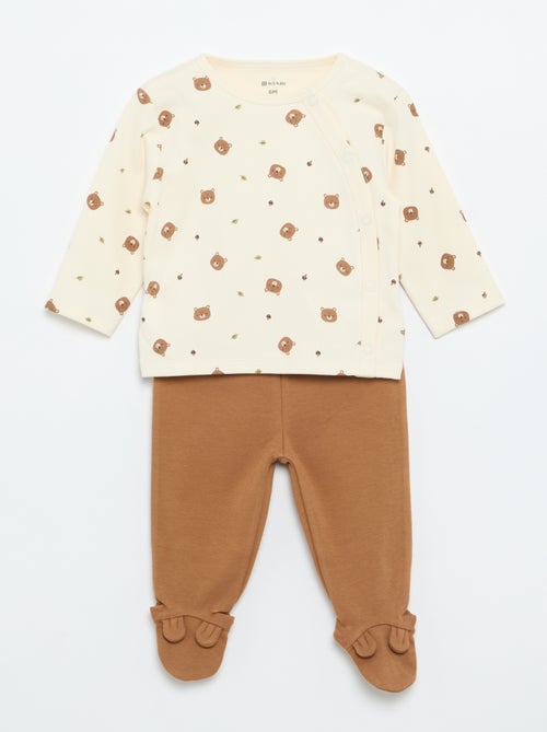 Conjunto de pijama interlock - 2 piezas - Kiabi