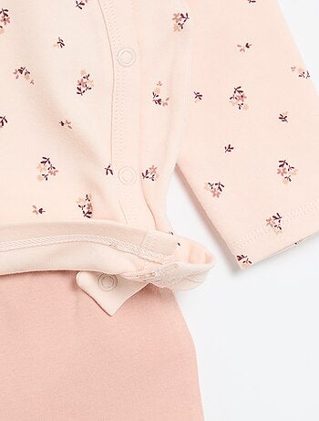 Conjunto de pijama interlock - 2 piezas