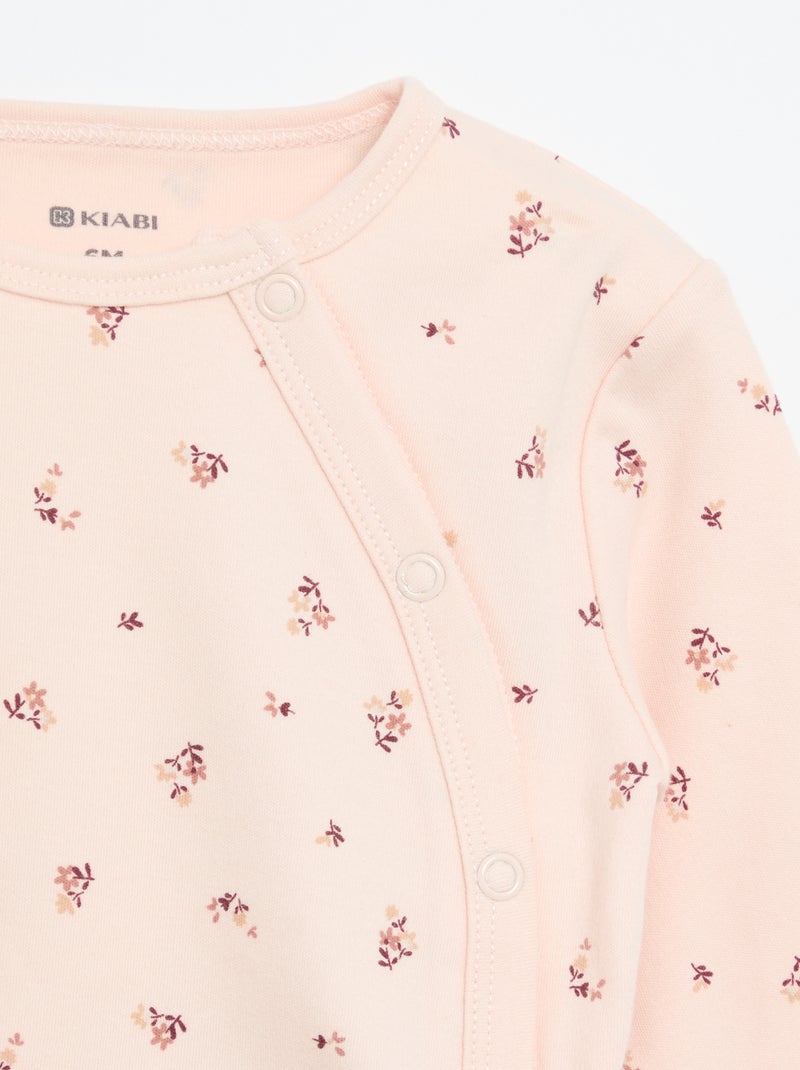 Conjunto de pijama interlock - 2 piezas Rosa - Kiabi