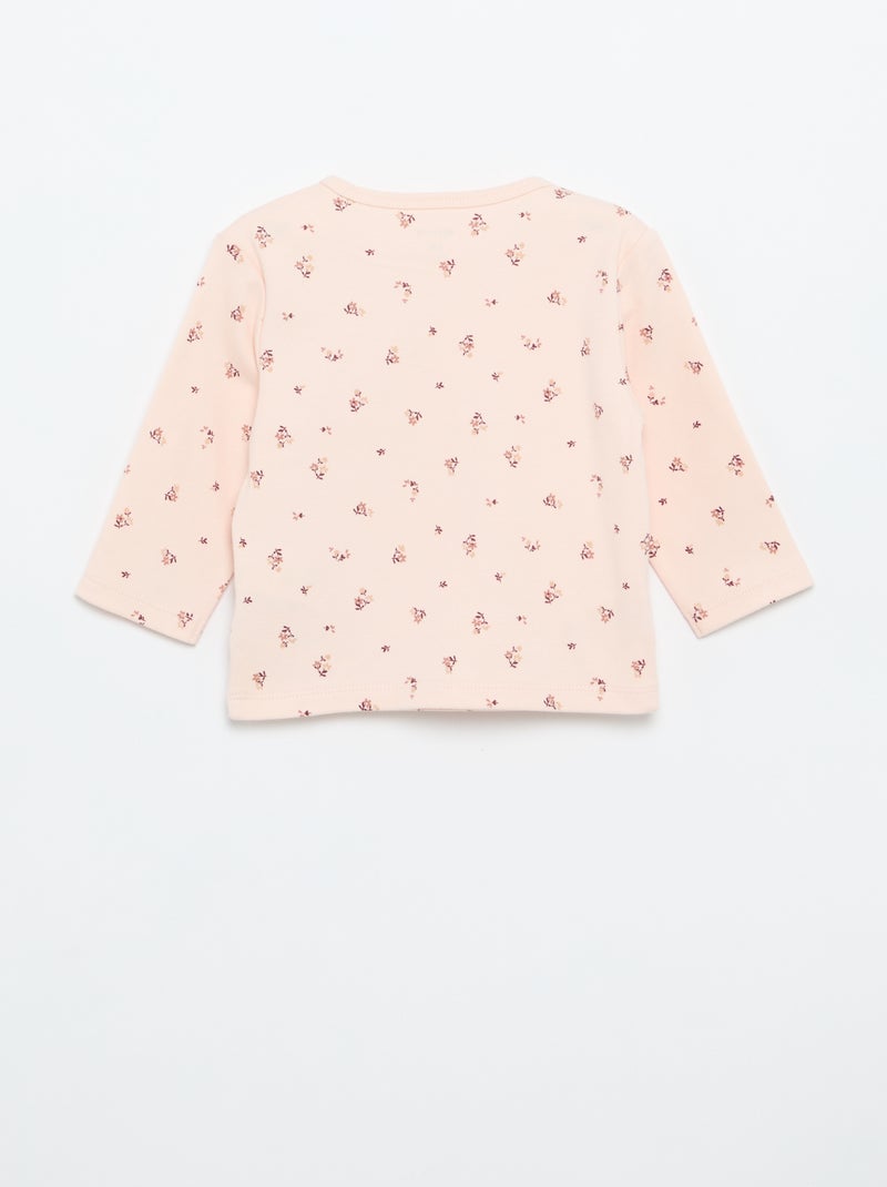 Conjunto de pijama interlock - 2 piezas Rosa - Kiabi