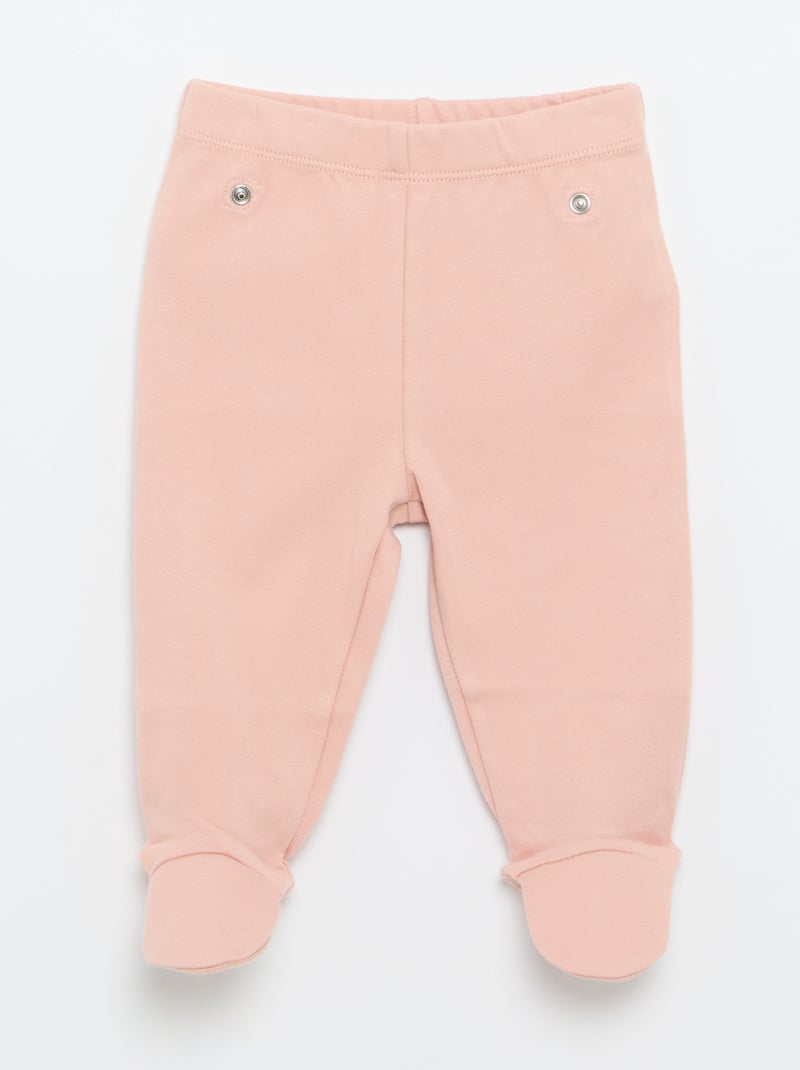 Conjunto de pijama interlock - 2 piezas Rosa - Kiabi