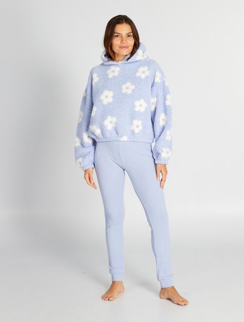 Conjunto de pijama jersey con capucha + pantalón - 2 piezas - Kiabi
