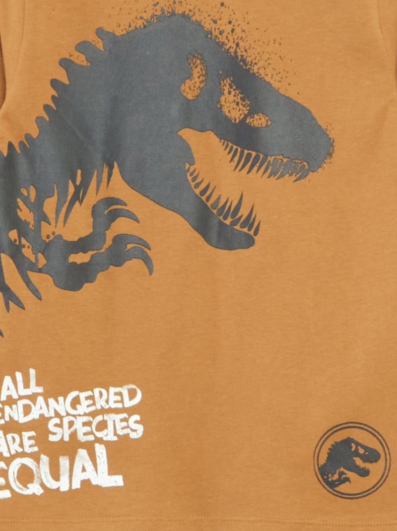 Conjunto de pijama 'Jurassic Park' camiseta + pantalón - 2 piezas Marron - Kiabi