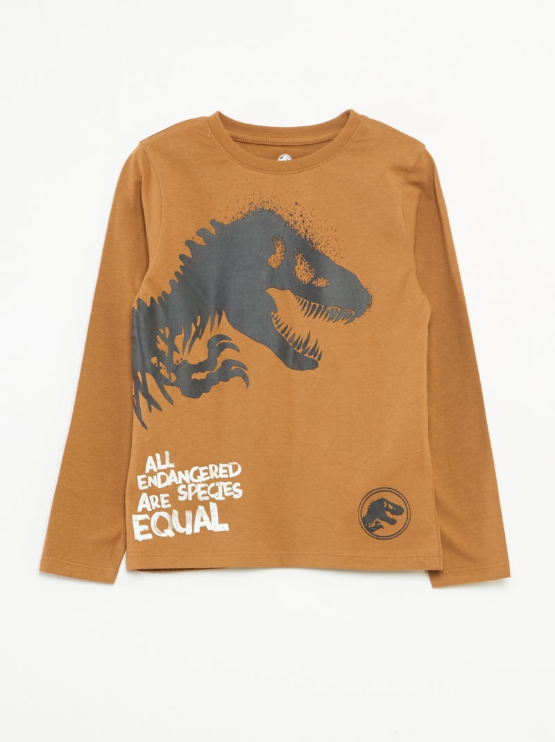 Conjunto de pijama 'Jurassic Park' camiseta + pantalón - 2 piezas Marron - Kiabi