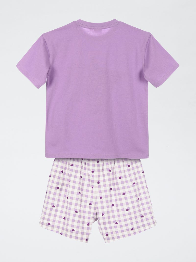 Conjunto de pijama 'Kuromi' de algodón Purpura - Kiabi