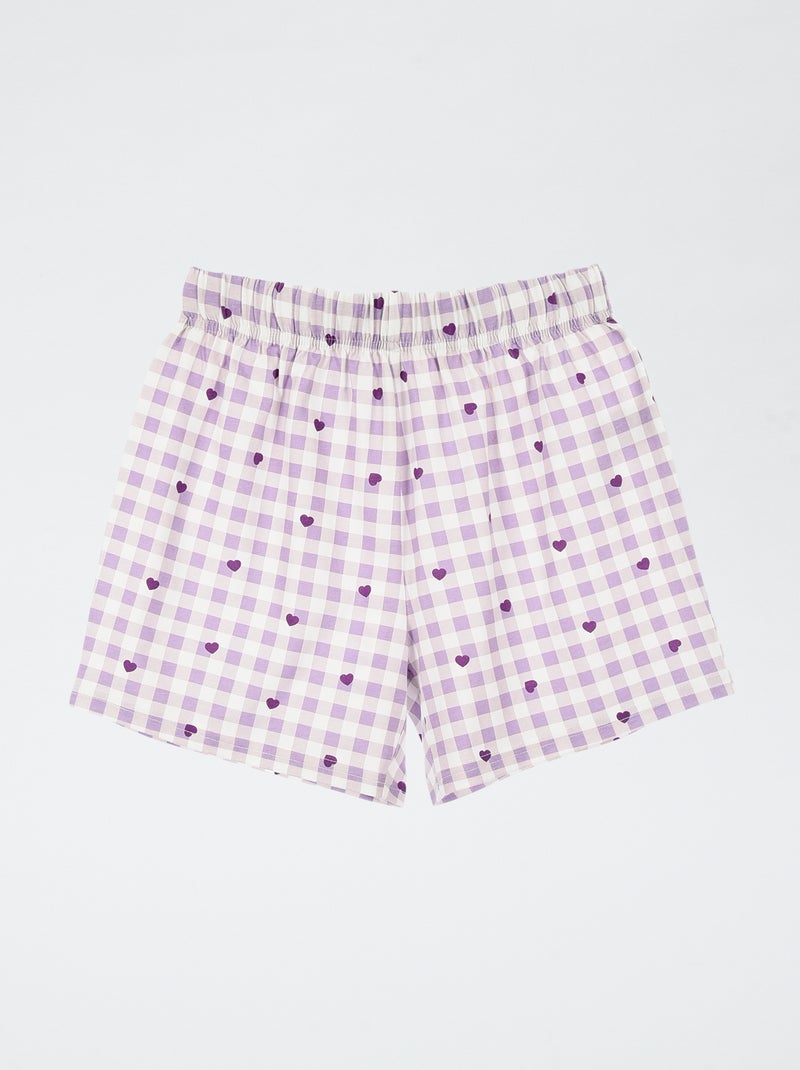 Conjunto de pijama 'Kuromi' de algodón Purpura - Kiabi