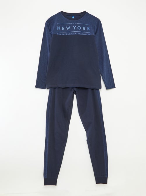 Conjunto de pijama largo - 2 piezas - Kiabi