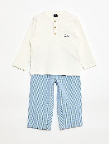 Conjunto de pijama largo - 2 piezas