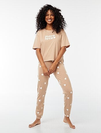 Conjunto de pijama largo - 2 piezas