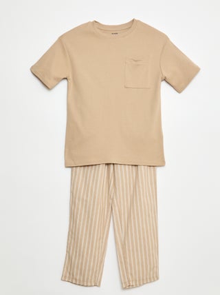 Conjunto de pijama largo - 2 piezas